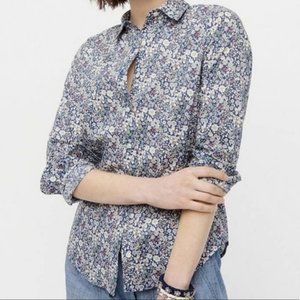 J.Crew Liberty Perfect Shirt in June's Meadow Floral - 0 - NWT
